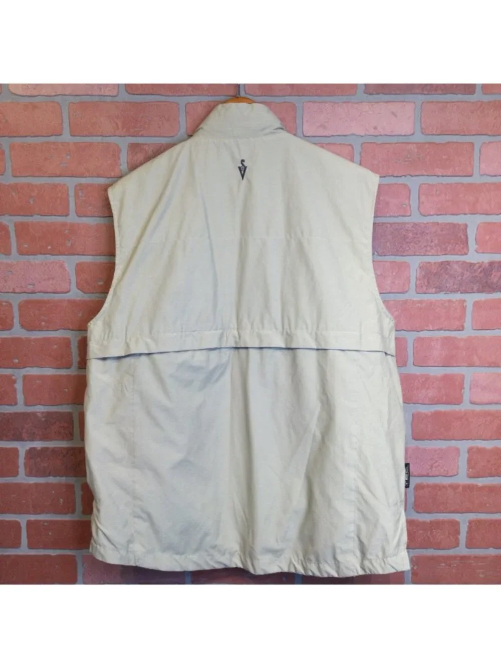 SCOTTeVEST Mens Beige Travel Vest Pockets Gorpcore Utility Tactical Outdoor